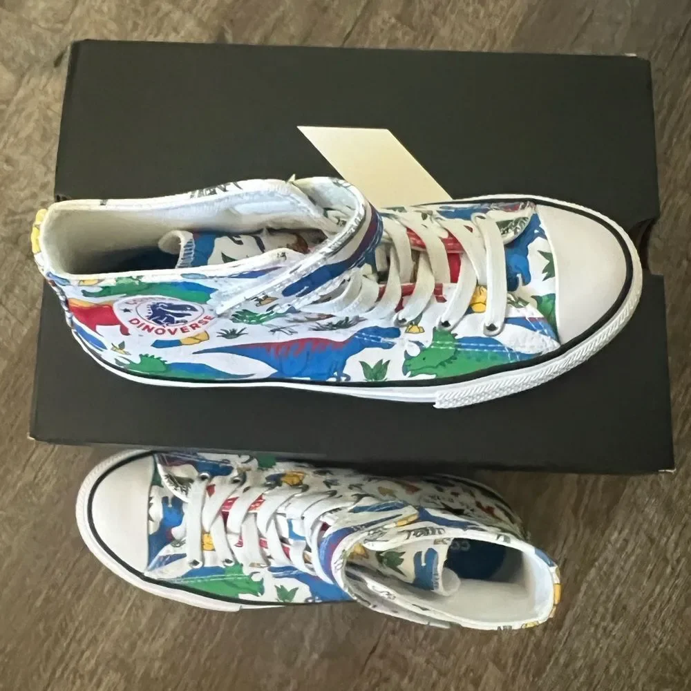 Converse Chuck Taylor All Star Dino Party Easy-On Boys Sneakers- Size 3